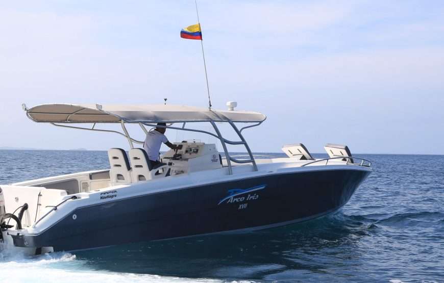 Boat Rainbow17 42ft Private tour to the rosario Islands 20 Pax
