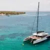 Bonavida catamaran sailing among the islands