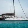 Bonavida sailing catamaran seen from the side