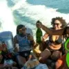 Friends sailing to the Rosario Islands