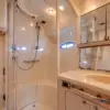 Bathroom with shower on the Cork Trick yacht