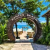 Entrance arch of Mantas Beach Club, Cartagena