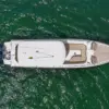 Aerial view of the Makani 38 ft boat
