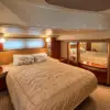 Spacious master suite with double bed on the Mama's yacht