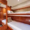 Cabin with bunk beds on the Martlet yacht