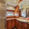 Bathroom with shower on the Martlet yacht