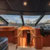Helm station with panoramic windows on the Martlet yacht