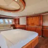 Master suite with king-size bed on the Martlet yacht