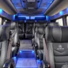 Reclining seats with ambient lighting in the Mercedes Sprinter