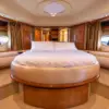 Master cabin with double bed on the My Toy yacht