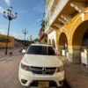 Front view of our private transfer SUV in Cartagena Old Town