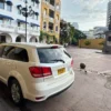 Private transfer SUV in a plaza of Cartagena Old Town