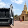 Luggage space of the private transfer van in Cartagena