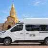 Side view of the Renault Trafic van for up to 7 guests in Cartagena
