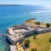 Aerial view of San Fernando fort in Bocachica