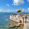 San Fernando fort at the entrance to Cartagena bay