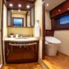 Second bathroom with shower on the Suerte yacht