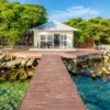 Wooden pier leading to the Isla Gigi house